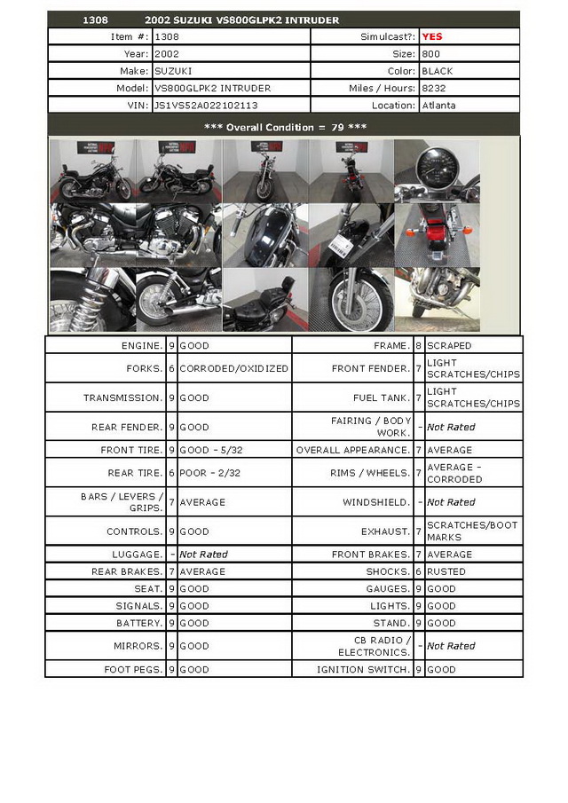 Купить мотоцикл Suzuki Intruder800 2002 фото 1